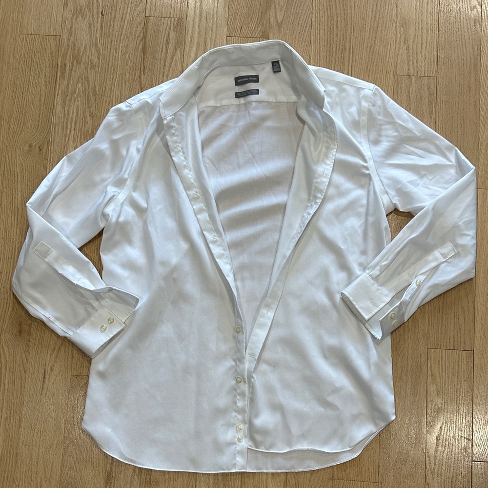 Michael Kors Classic White Dress Shirt